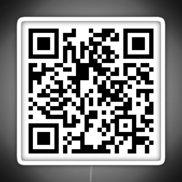 Spongebob Squarepants Theme Song QR Code RGB Neon Sign