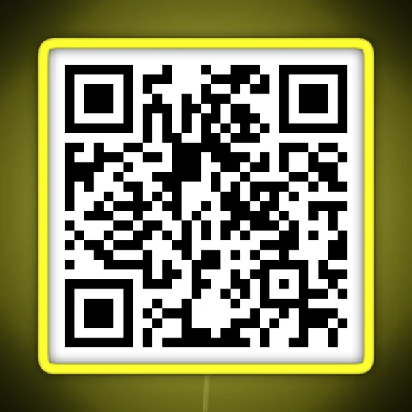 Spongebob Squarepants Theme Song QR Code RGB Neon Sign