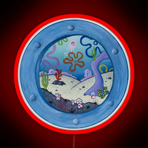 Spongebob Window RGB Neon Sign