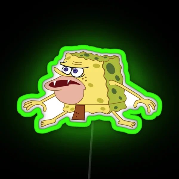Spongegar Spongebob RGB Neon Sign