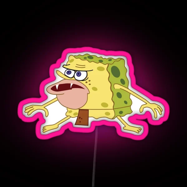 Spongegar Spongebob RGB Neon Sign