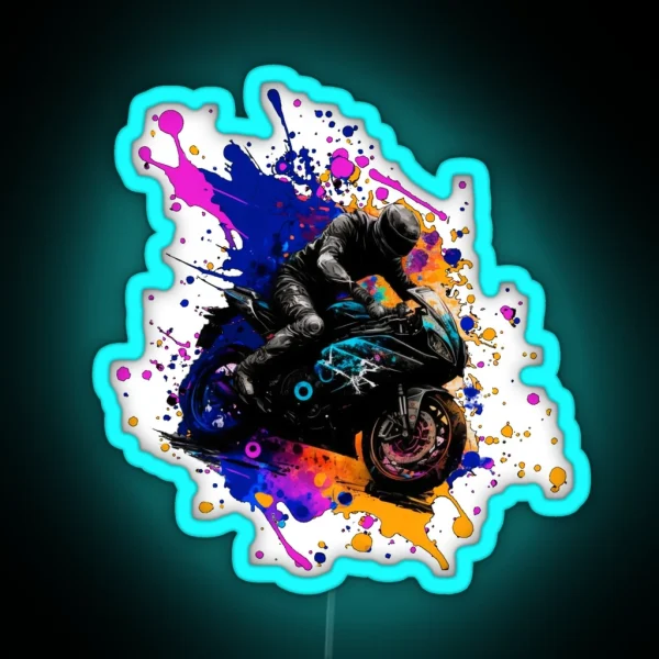 Sportbike Neon RGB Neon Sign