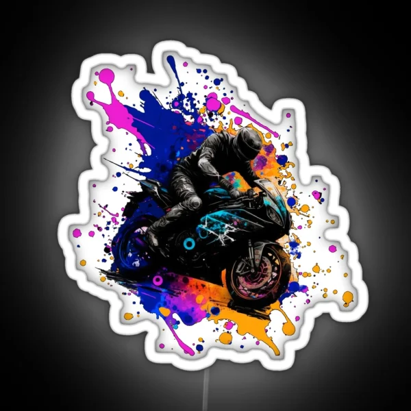 Sportbike Neon RGB Neon Sign