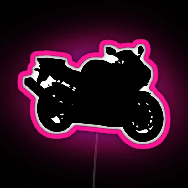 Sportbike Silhouette RGB Neon Sign