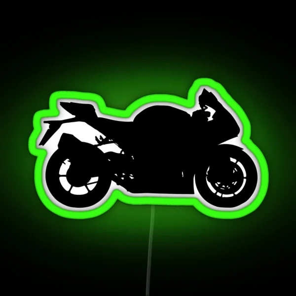 Sportbike Silhouette RGB Neon Sign