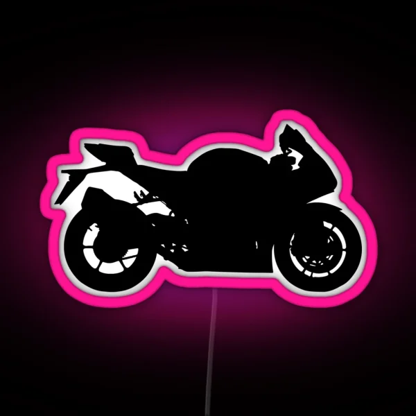 Sportbike Silhouette RGB Neon Sign