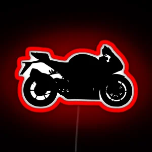 Sportbike Silhouette RGB Neon Sign