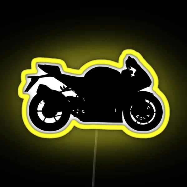 Sportbike Silhouette RGB Neon Sign