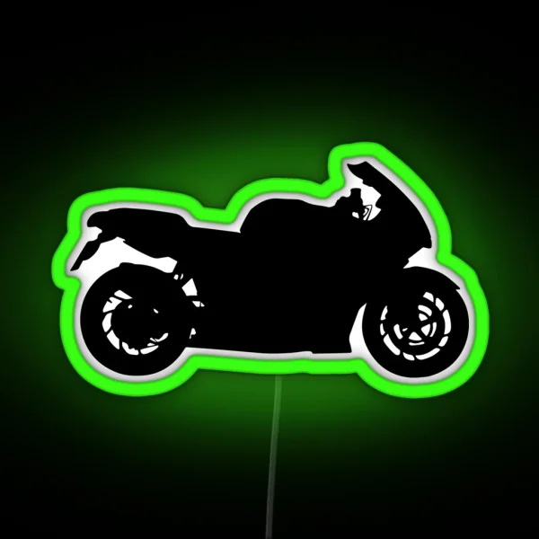 Sportbike Silhouette RGB Neon Sign