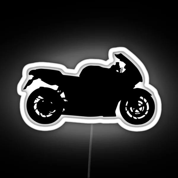 Sportbike Silhouette RGB Neon Sign
