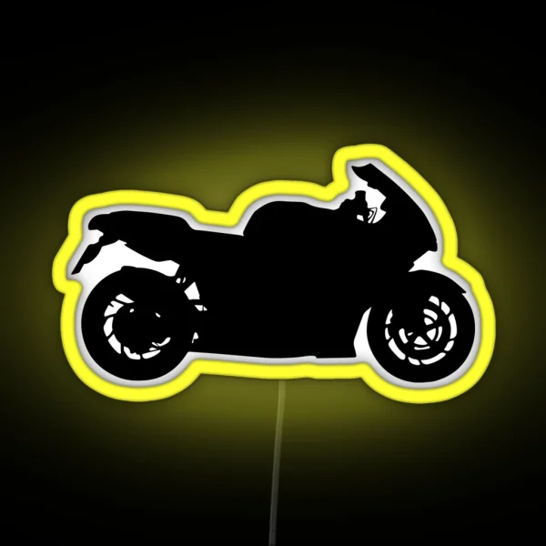 Sportbike Silhouette RGB Neon Sign