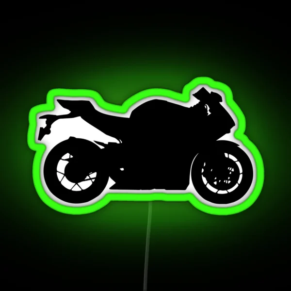 Sportbike Silhouette RGB Neon Sign