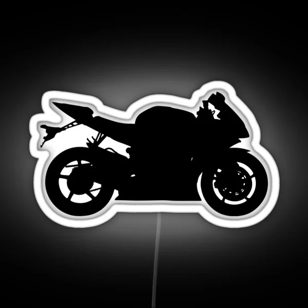 Sportbike Silhouette RGB Neon Sign