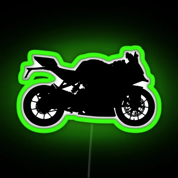 Sportbike Silhouette RGB Neon Sign