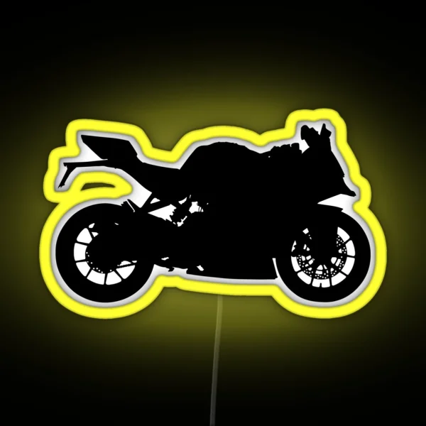 Sportbike Silhouette RGB Neon Sign