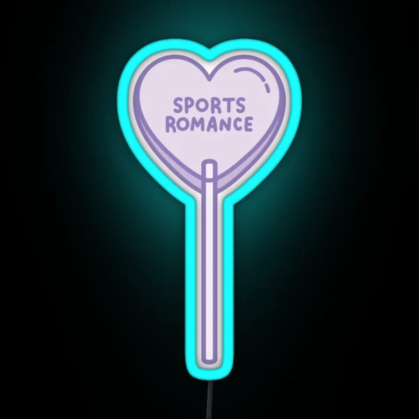 Sports Romance Lollipop RGB Neon Sign