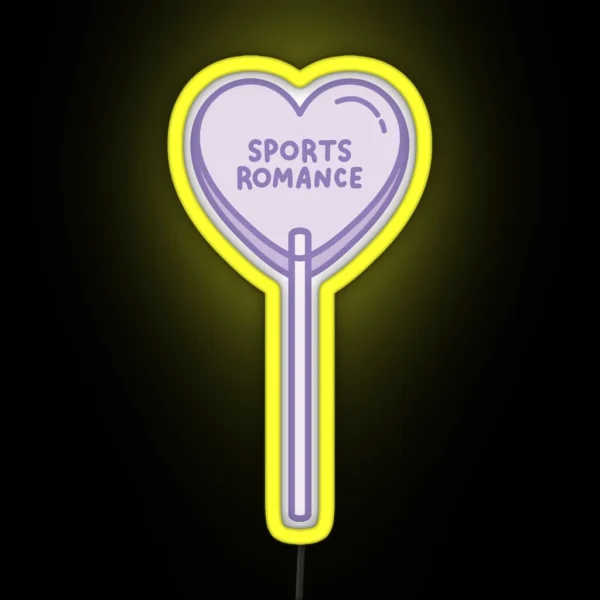 Sports Romance Lollipop RGB Neon Sign