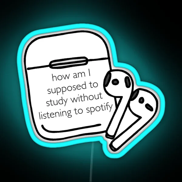 Spotify Nerdy Prudes Must Die RGB Neon Sign