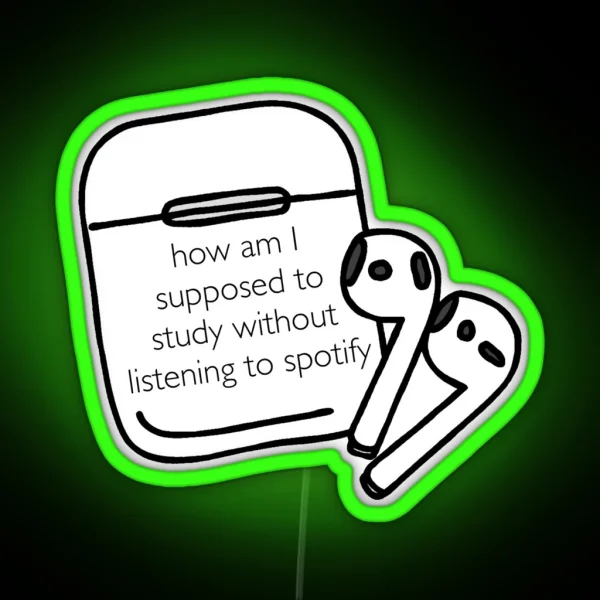 Spotify Nerdy Prudes Must Die RGB Neon Sign