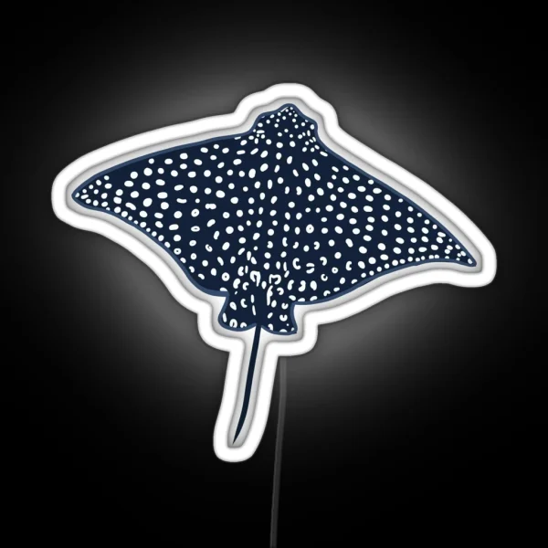 Spotted Eagle Ray RGB Neon Sign