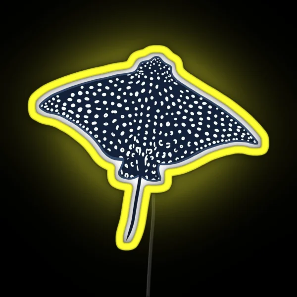 Spotted Eagle Ray RGB Neon Sign