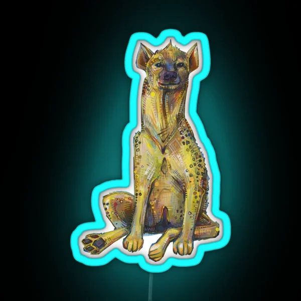 Spotted Hyena RGB Neon Sign
