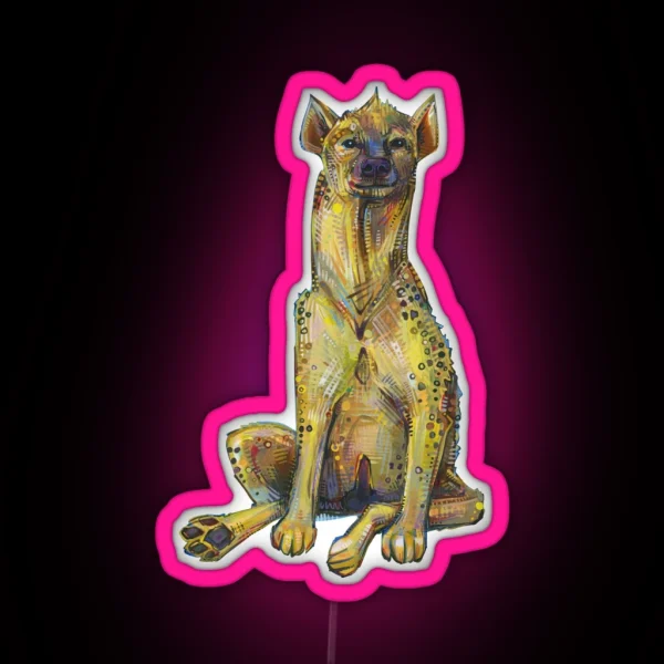 Spotted Hyena RGB Neon Sign