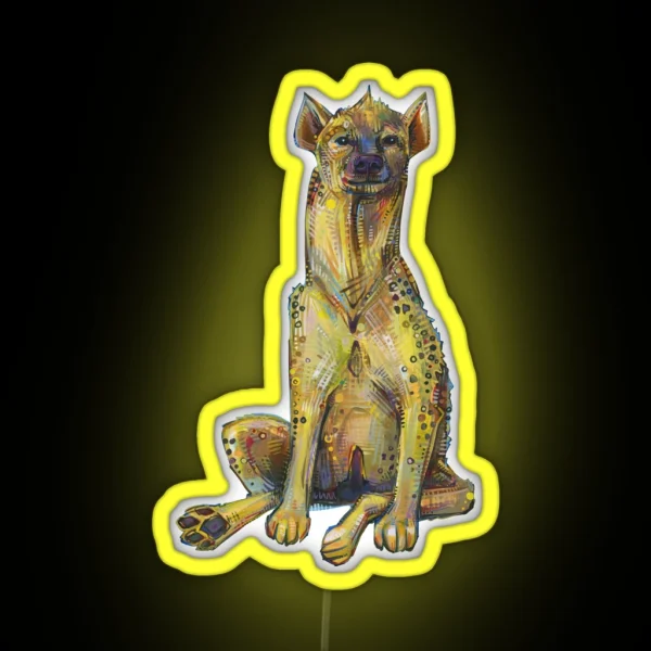Spotted Hyena RGB Neon Sign