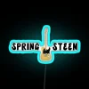 Bruce Springsteen's neon-lit 1960s-inspired design