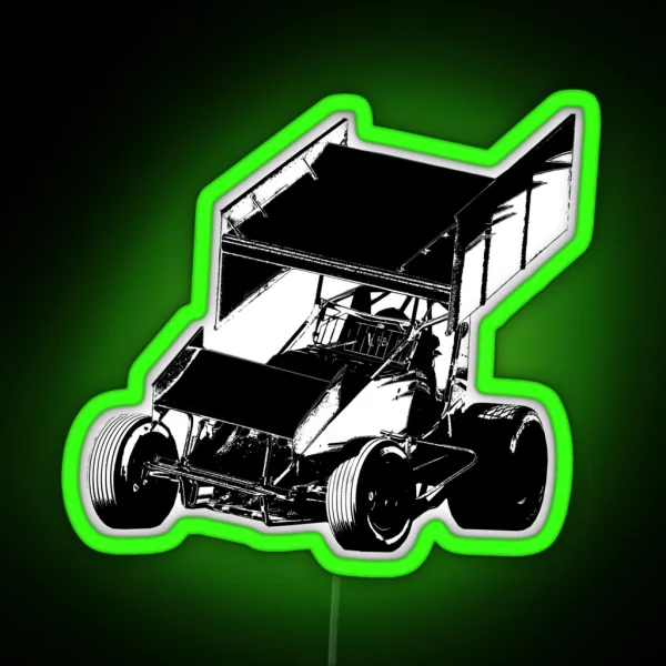 Sprint Car RGB Neon Sign