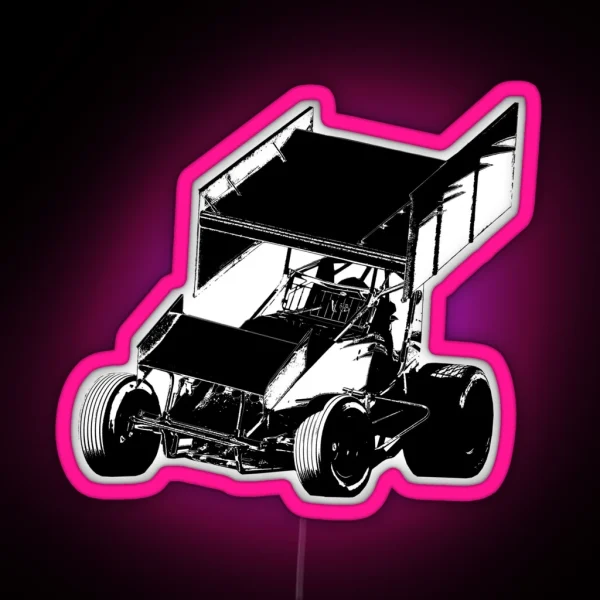 Sprint Car RGB Neon Sign