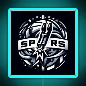 Spurs Basketball RGB Neon Sign