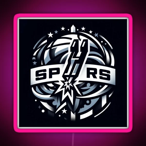 Spurs Basketball RGB Neon Sign