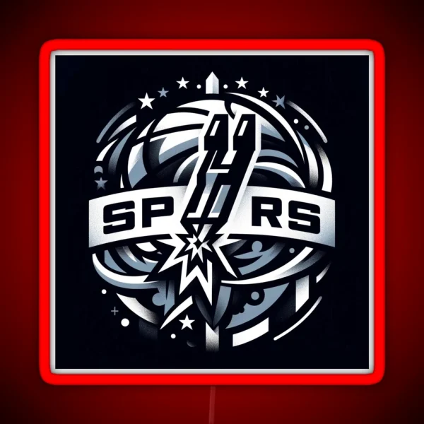 Spurs Basketball RGB Neon Sign