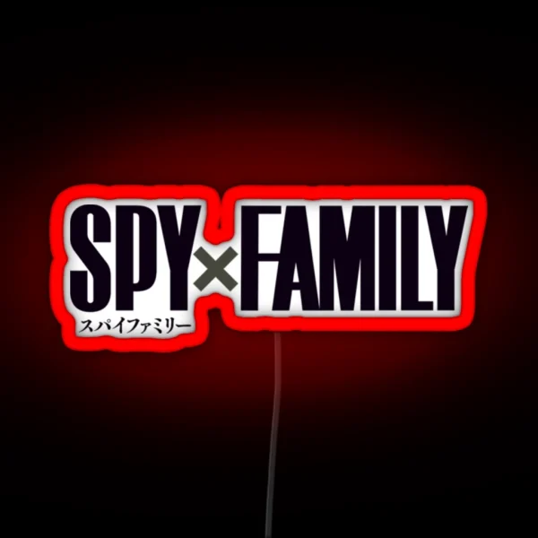 Spy X Family Logo RGB Neon Sign