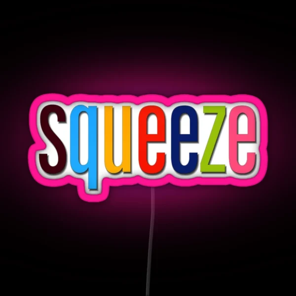 Squeeze Logo RGB Neon Sign