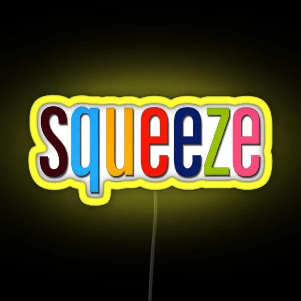 Squeeze Logo RGB Neon Sign