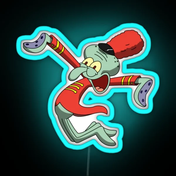 Squidward Band Geek RGB Neon Sign