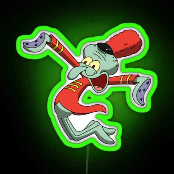 Squidward Band Geek RGB Neon Sign