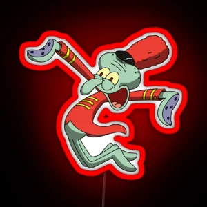Squidward Band Geek RGB Neon Sign