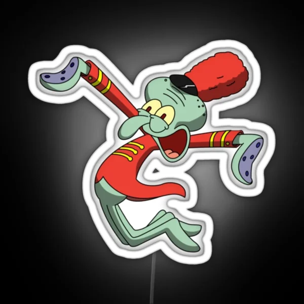 Squidward Band Geek RGB Neon Sign