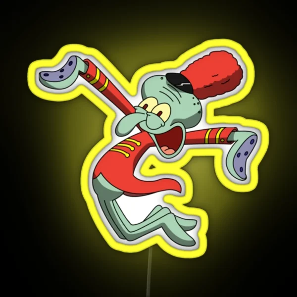 Squidward Band Geek RGB Neon Sign