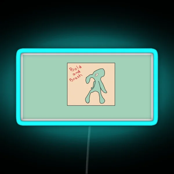 Squidward Bold And Brash RGB Neon Sign