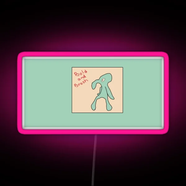 Squidward Bold And Brash RGB Neon Sign