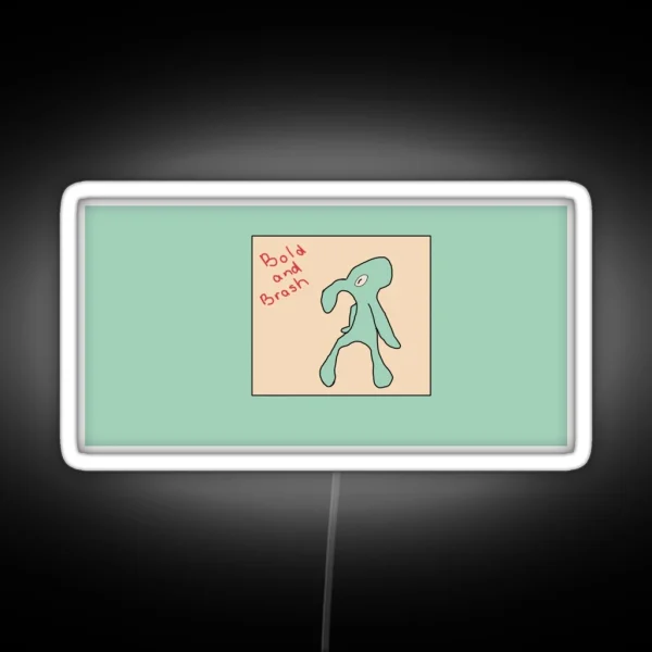 Squidward Bold And Brash RGB Neon Sign