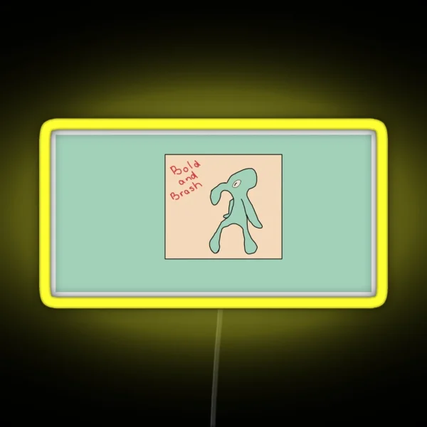Squidward Bold And Brash RGB Neon Sign
