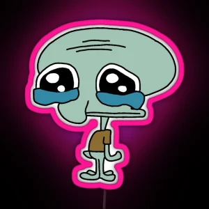 Squidward Crying RGB Neon Sign