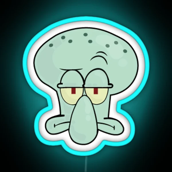 Squidward Face RGB Neon Sign