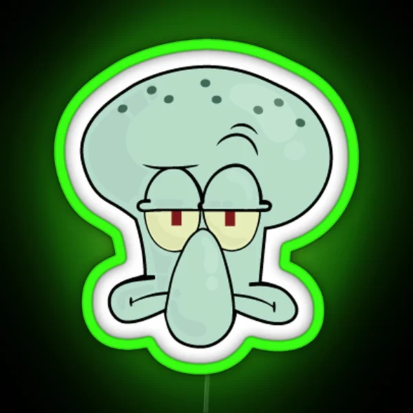 Squidward Face RGB Neon Sign