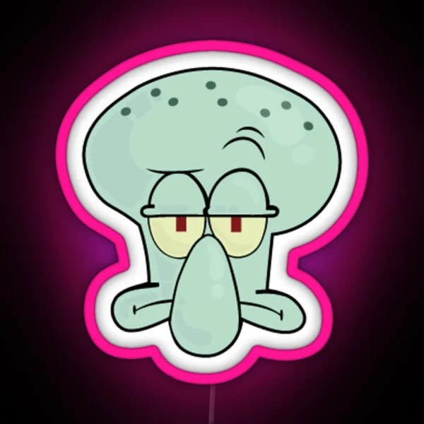 Squidward Face RGB Neon Sign